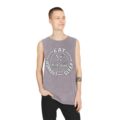 Eat Sleep Workout – Stonewash Tank