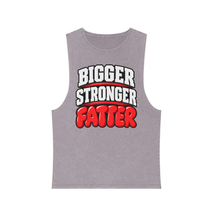 Bigger Stronger Fatter – Stonewash Tank