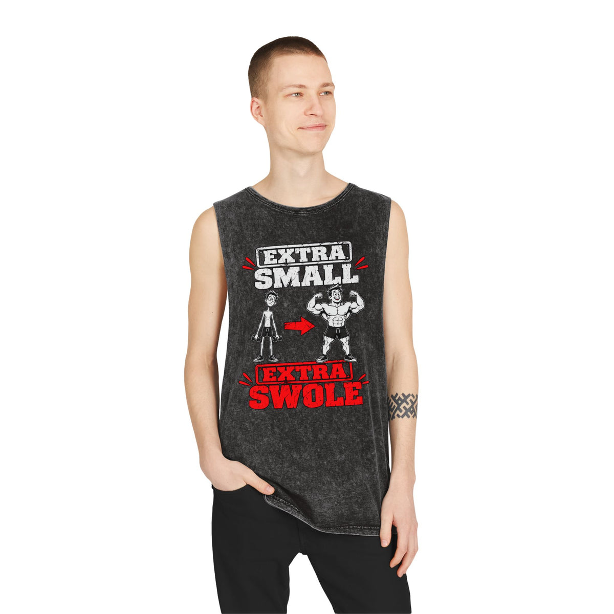 Extra Small to Extra Swole – Stonewash Tank