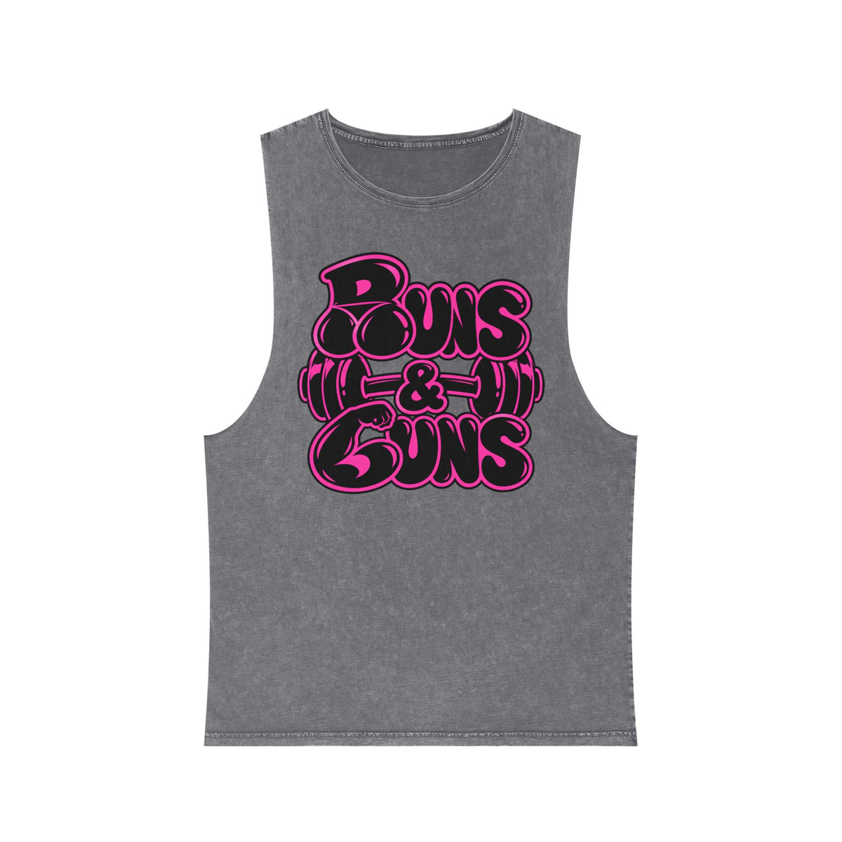 Buns and Guns – Stonewash Tank