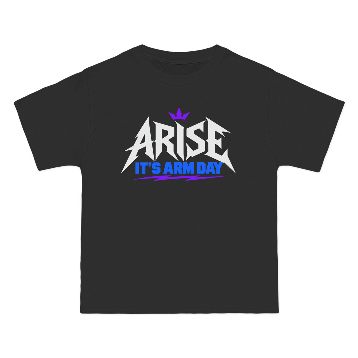 Arise, It’s Arm Day – Minimal Crown – Beefy-T Short-Sleeve T-Shirt
