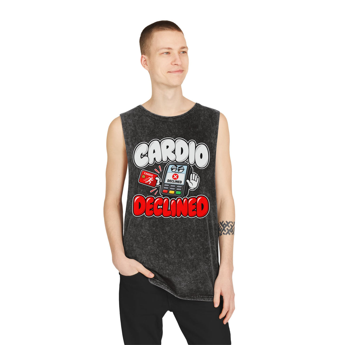 Cardio Declined – Stonewash Tank