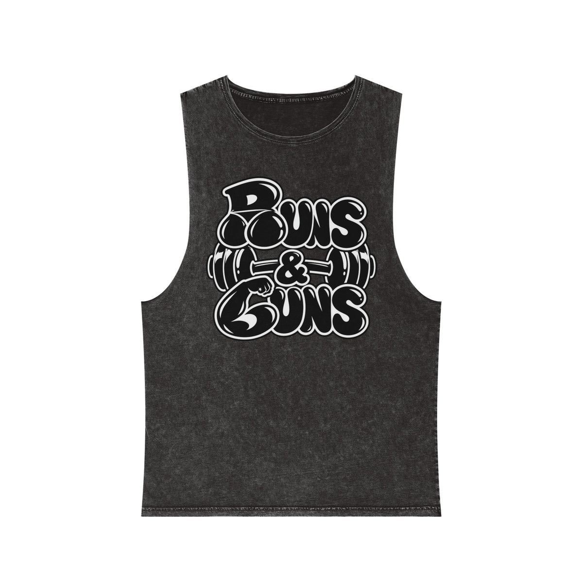Buns & Guns – Stonewash Tank