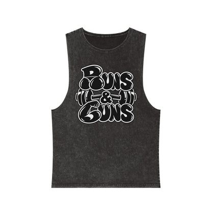 Buns & Guns – Stonewash Tank