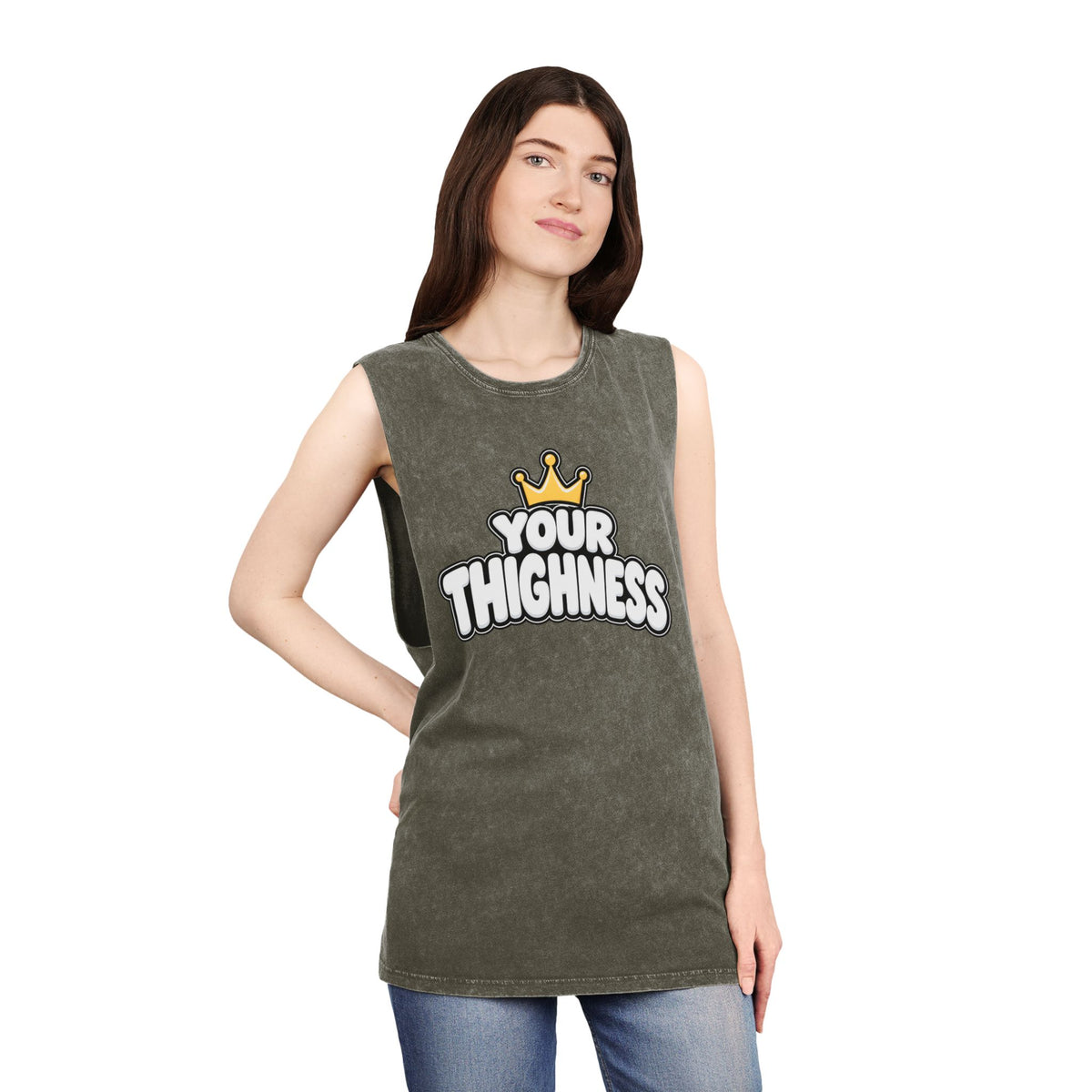 Your Thighness – Stonewash Tank