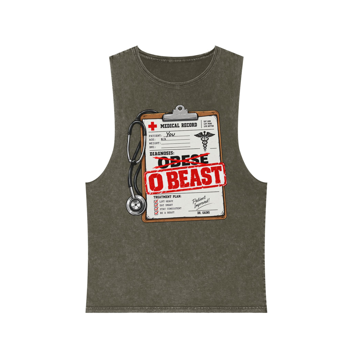 O Beast – Stonewash Tank