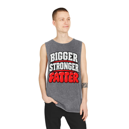Bigger Stronger Fatter – Stonewash Tank