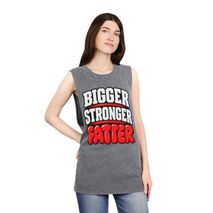Bigger Stronger Fatter – Stonewash Tank