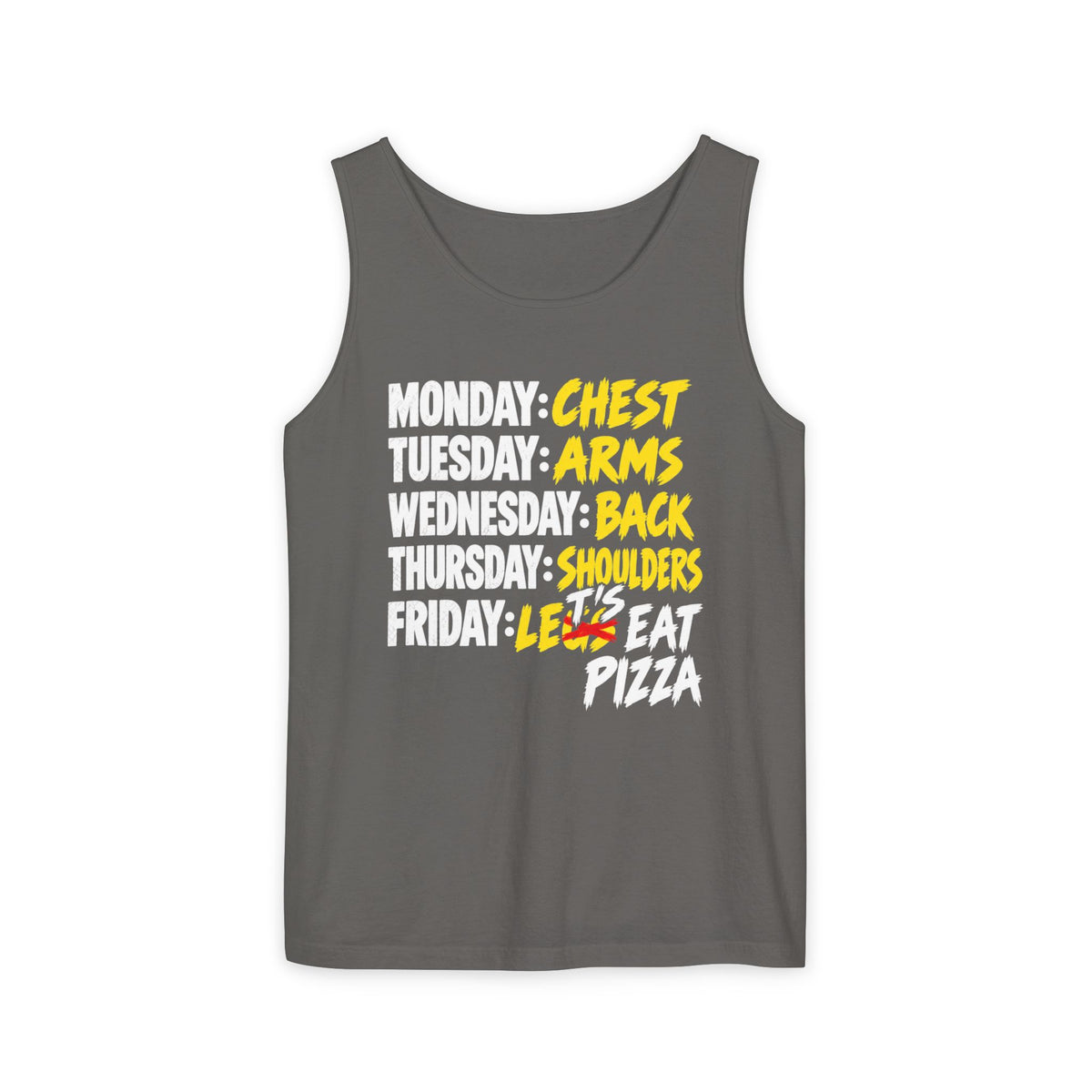 Workout Week: Let’s Eat Pizza – Comfort Colors Garment-Dyed Tank