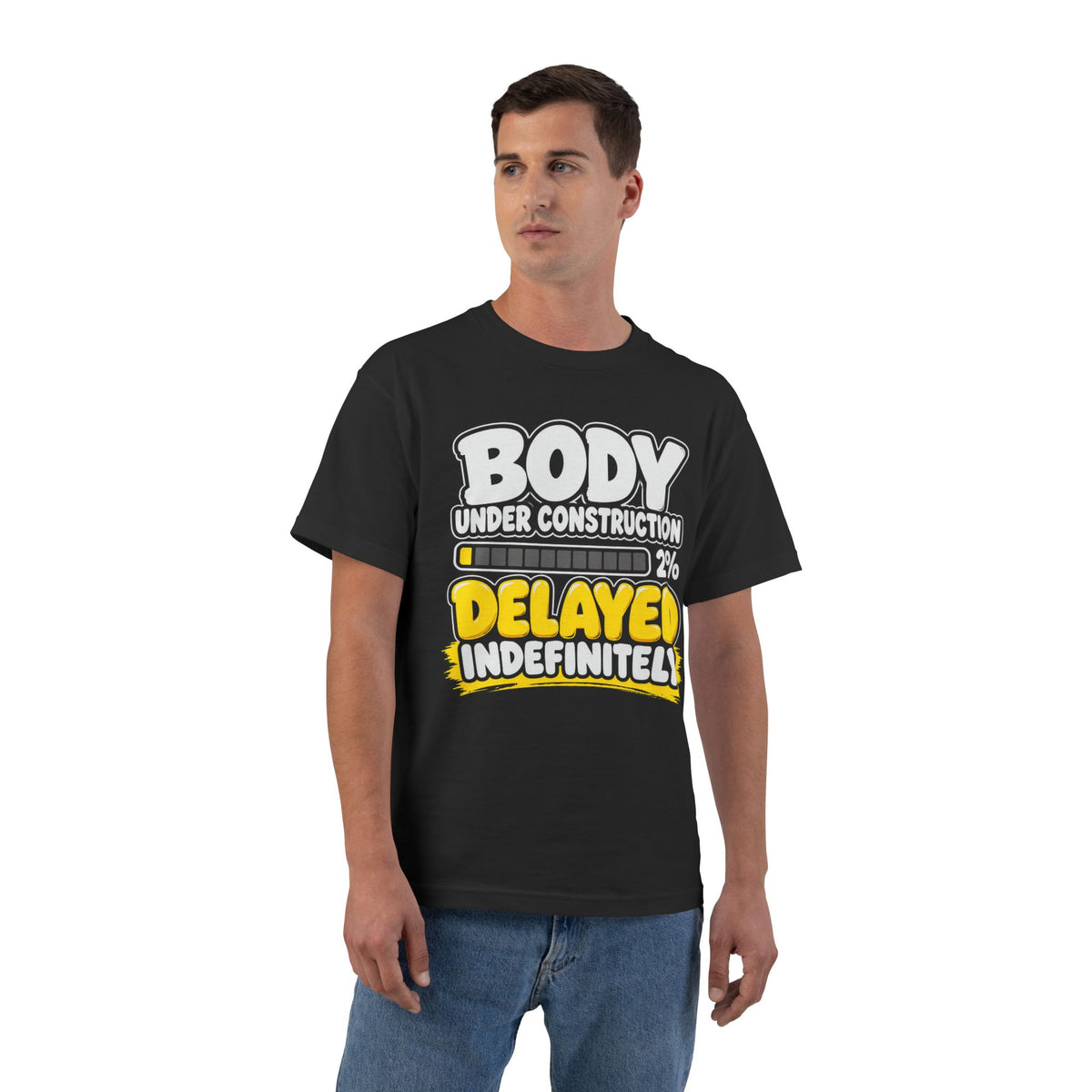 Body Under Construction – 2 Percent – Beefy-T Short-Sleeve T-Shirt