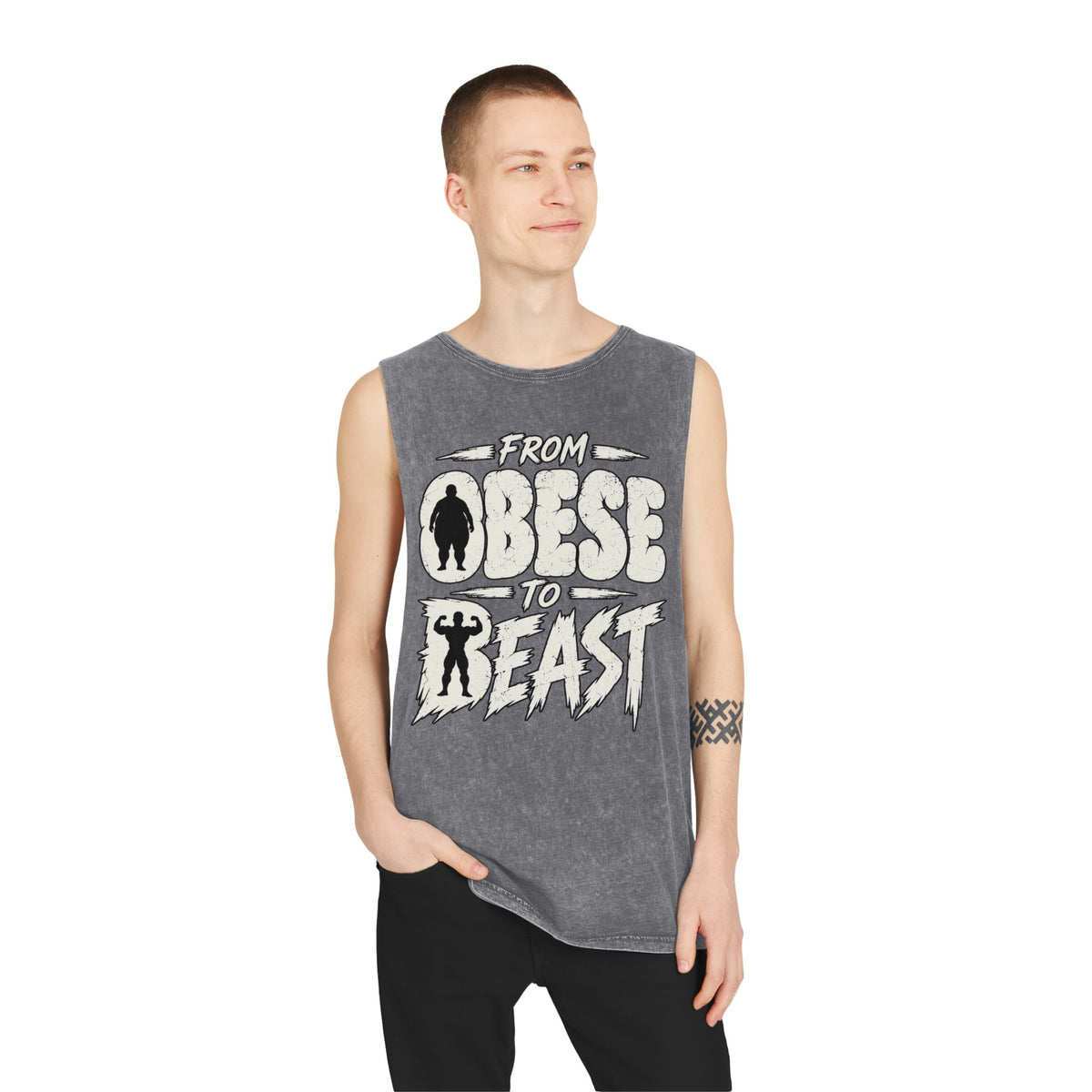 From Obese to Beast – Stonewash Tank