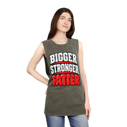 Bigger Stronger Fatter – Stonewash Tank