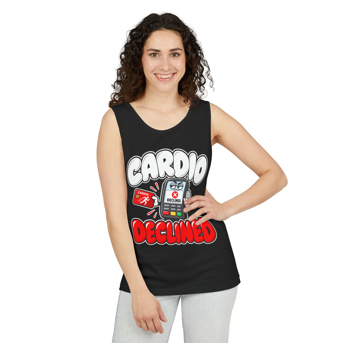Cardio Declined – Comfort Colors Garment-Dyed Tank