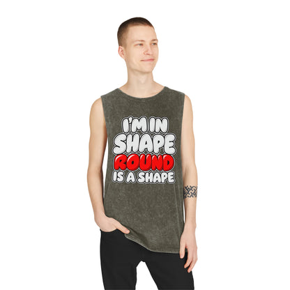 I’m in Shape Round Is a Shape – Stonewash Tank