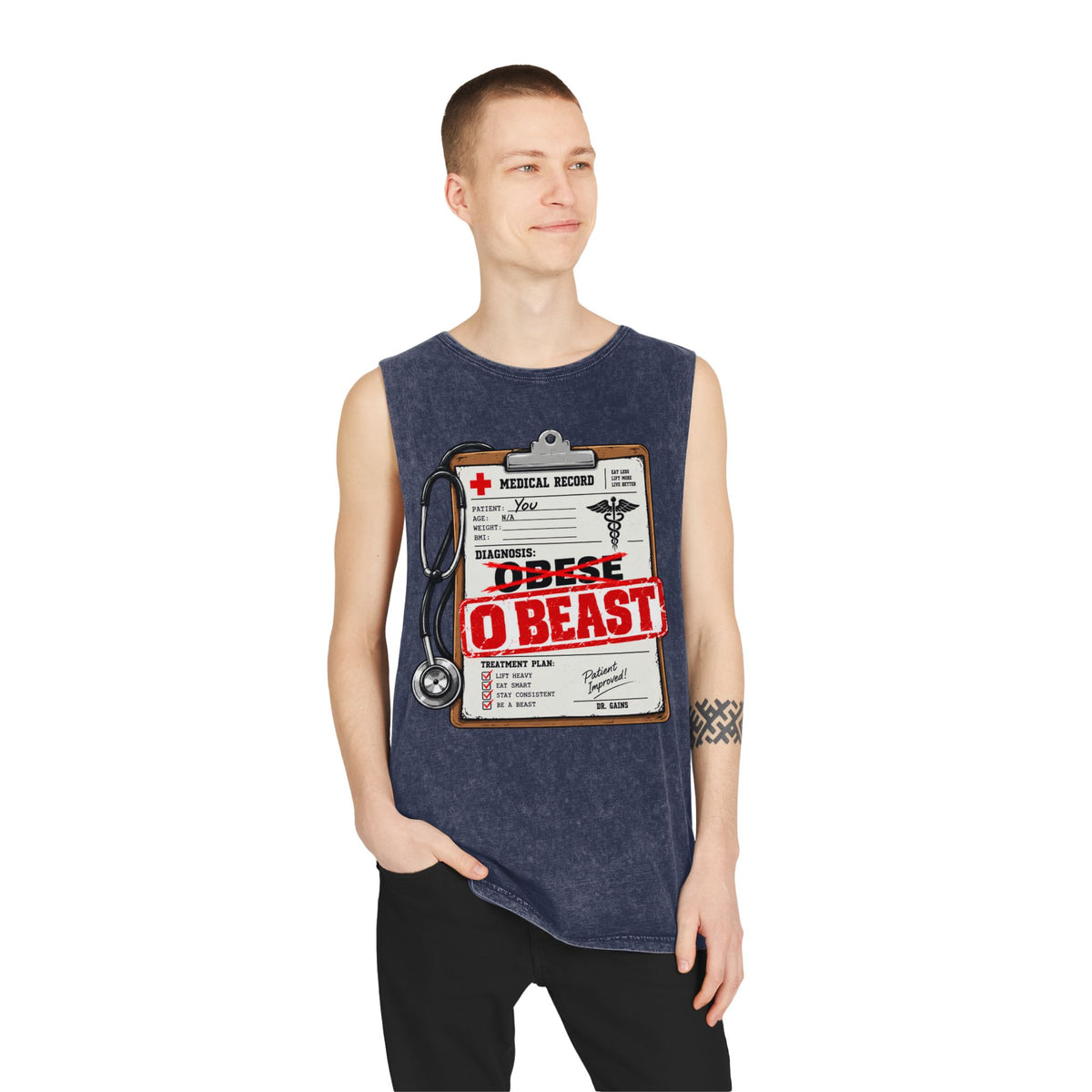 O Beast – Stonewash Tank