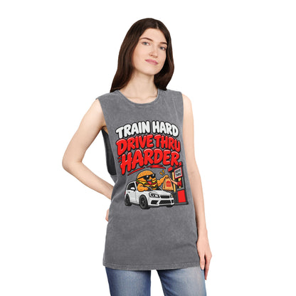 Train Hard Drive Thru Harder – Drive-Thru Design – Stonewash Tank