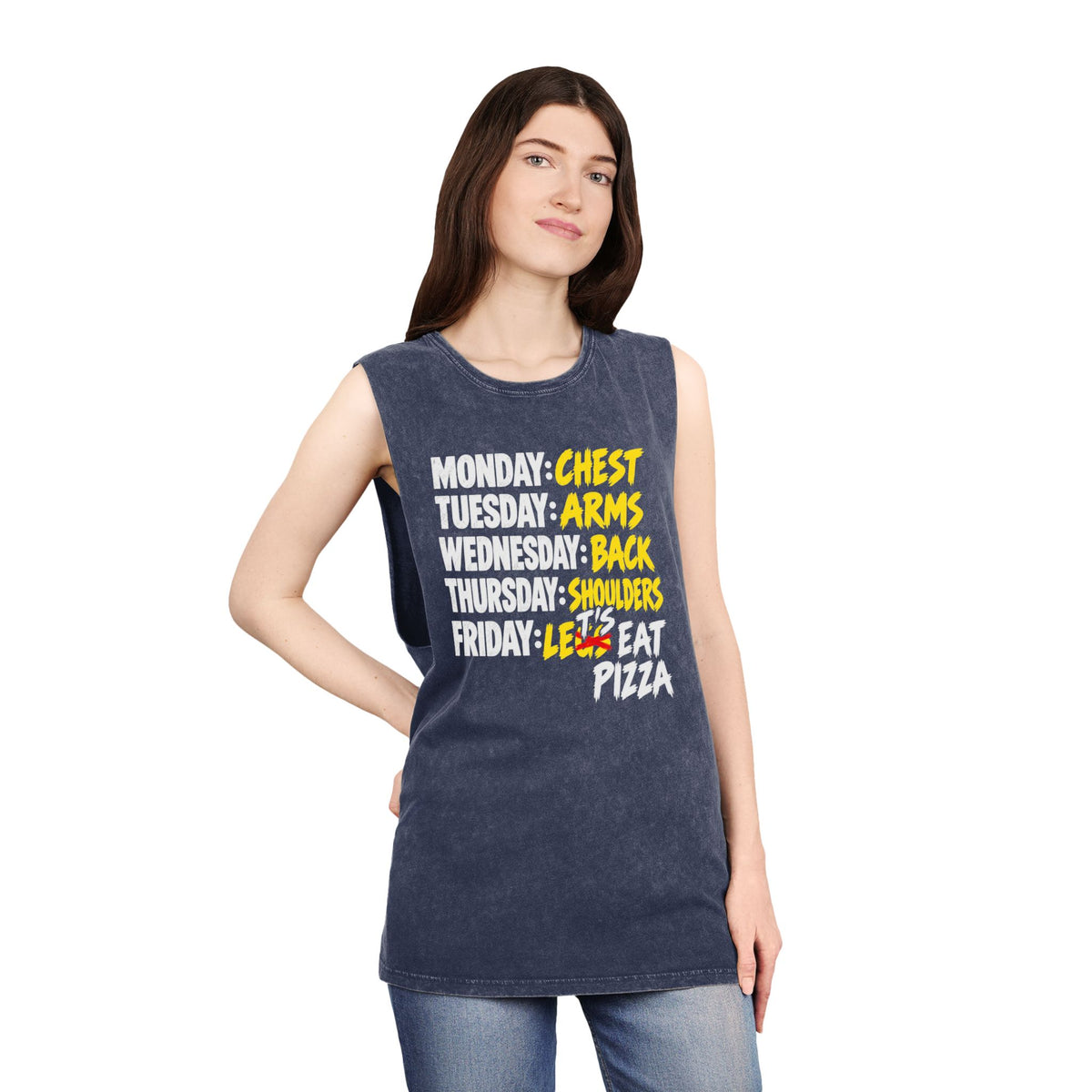 Workout Week: Let's Eat Pizza – Stonewash Tank