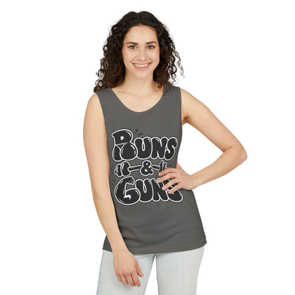 Buns & Guns – Classic Outline – Comfort Colors Garment-Dyed Tank