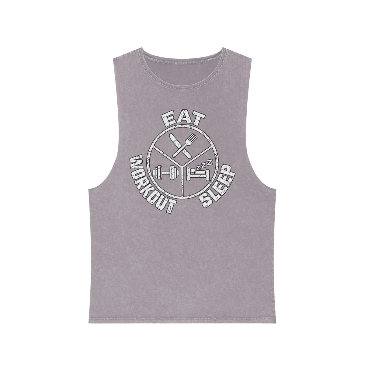 Eat Sleep Workout – Emblem – Stonewash Tank