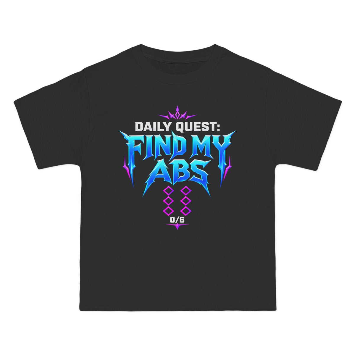 Daily Quest: Find My Abs – Hanes Beefy-T Shirt