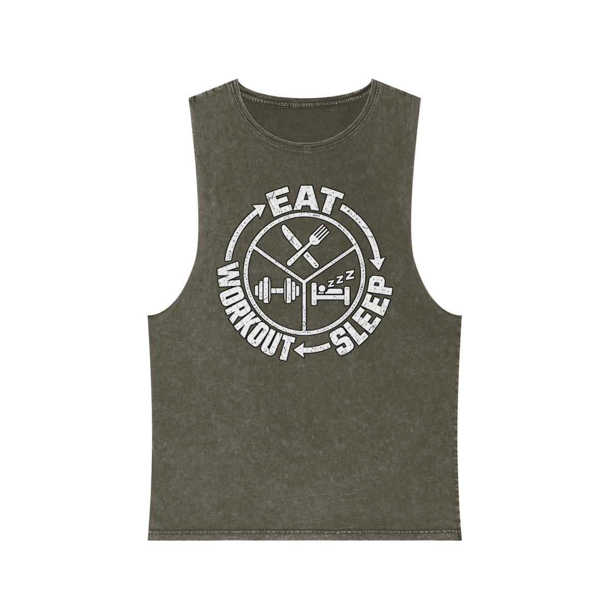 Eat Sleep Workout – Stonewash Tank