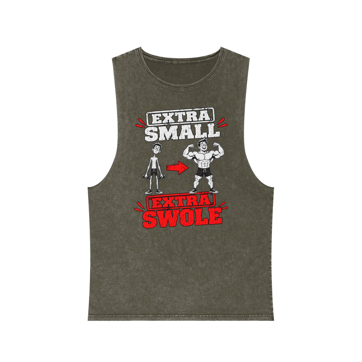 Extra Small to Extra Swole – Stonewash Tank