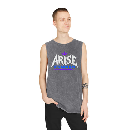 Arise, It’s Arm Day — Minimal Crown – Stonewash Tank