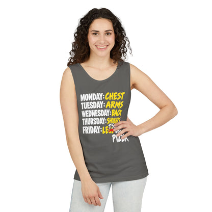 Workout Week: Let’s Eat Pizza – Comfort Colors Garment-Dyed Tank