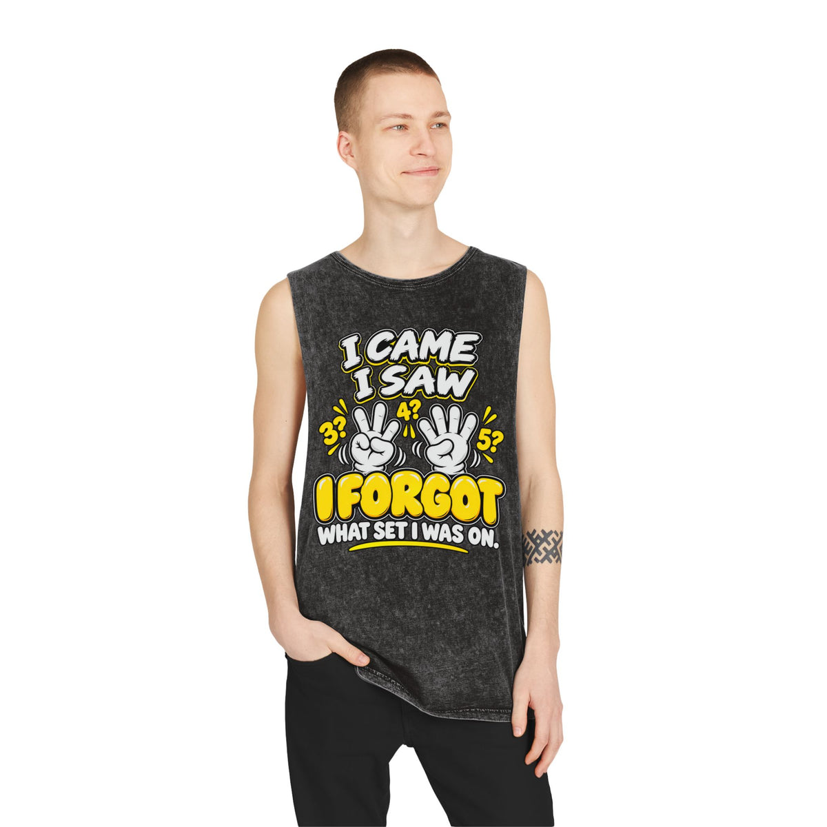 I Came I Saw I Forgot What Set I Was On – Stonewash Tank
