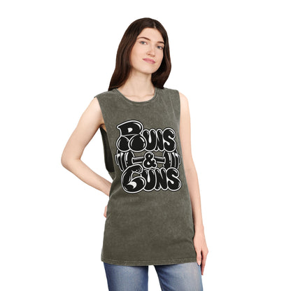 Buns & Guns – Stonewash Tank