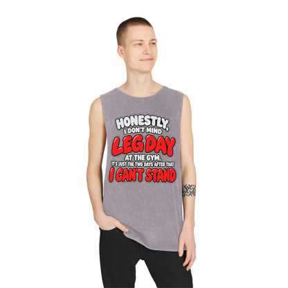 Honestly Leg Day – Stonewash Tank