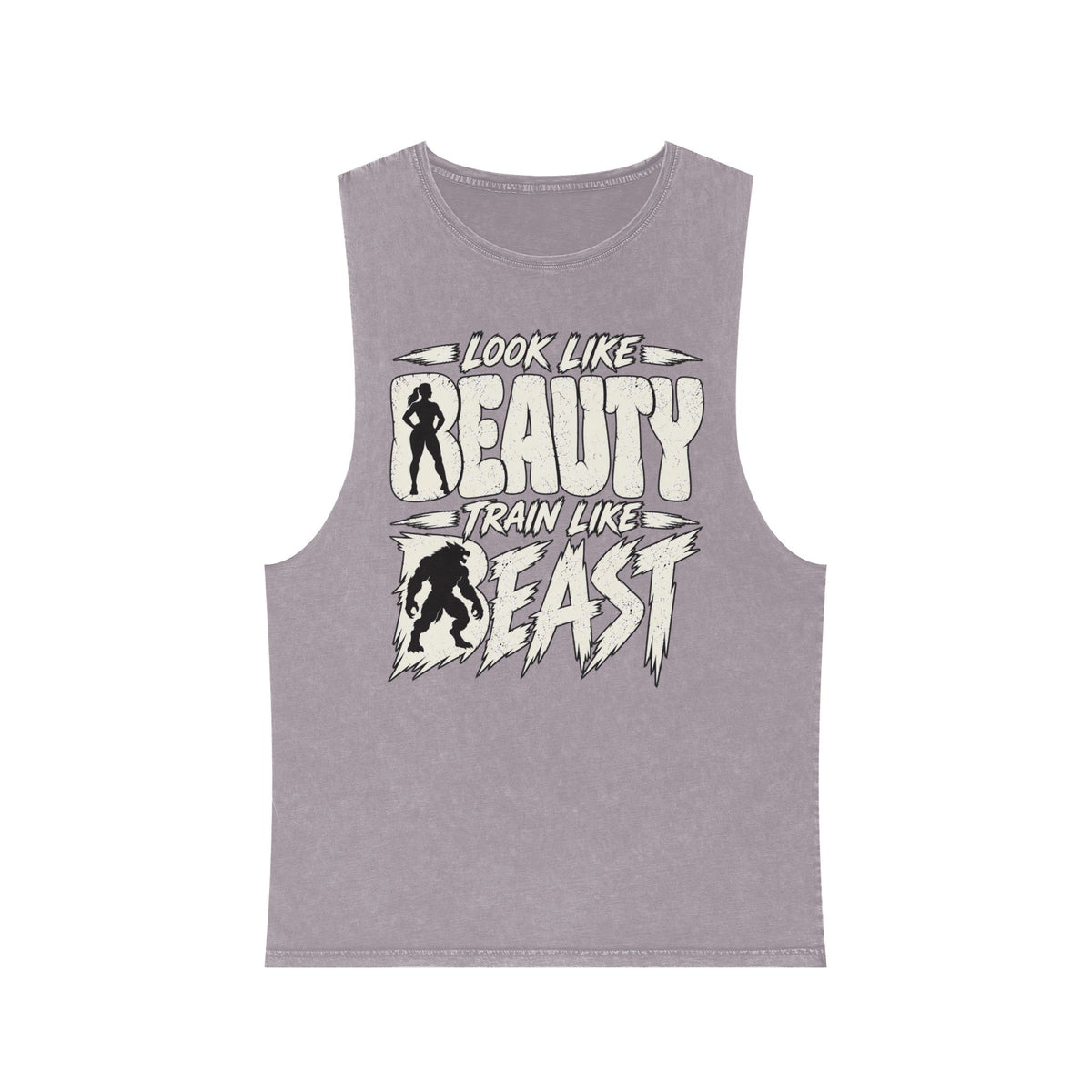 Look Like Beauty / Train Like Beast – Stonewash Tank
