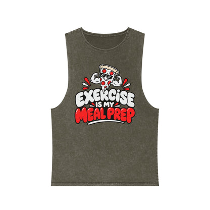 Exercise Is My Meal Prep – Stonewash Tank