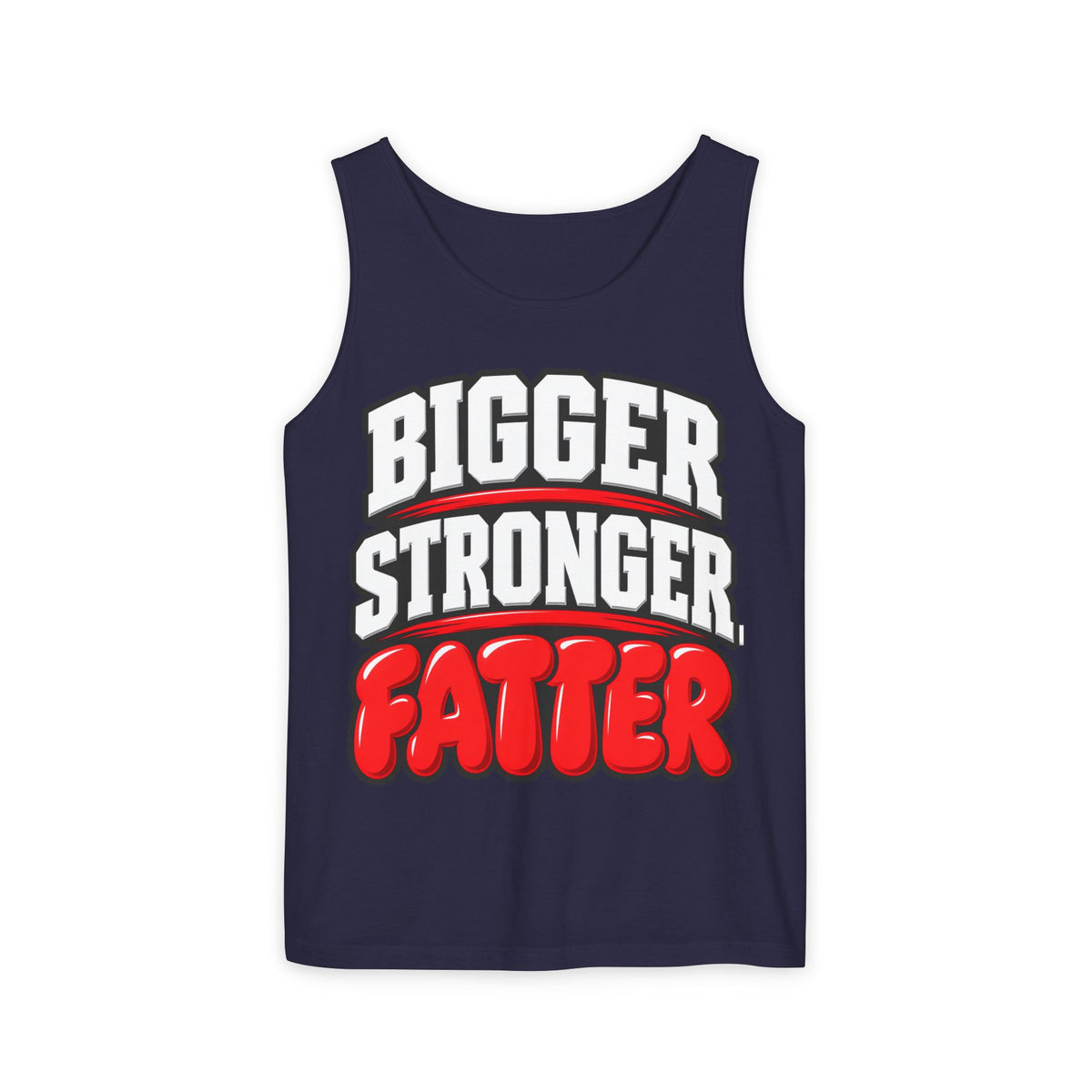 Bigger Stronger Fatter – Comfort Colors Garment-Dyed Tank