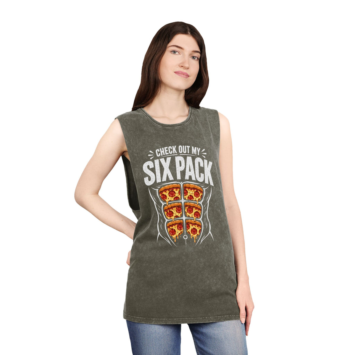 Check Out My Six Pack Pizza Tank Top
