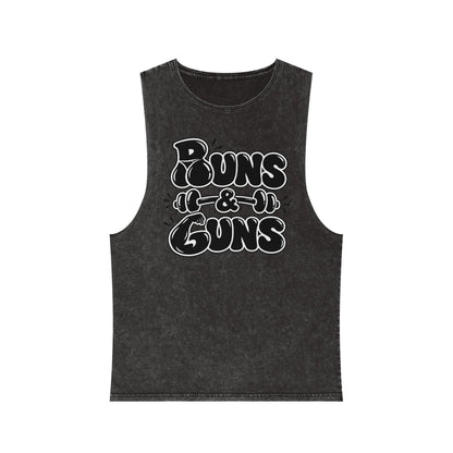 Buns & Guns Stonewash Gym Tank