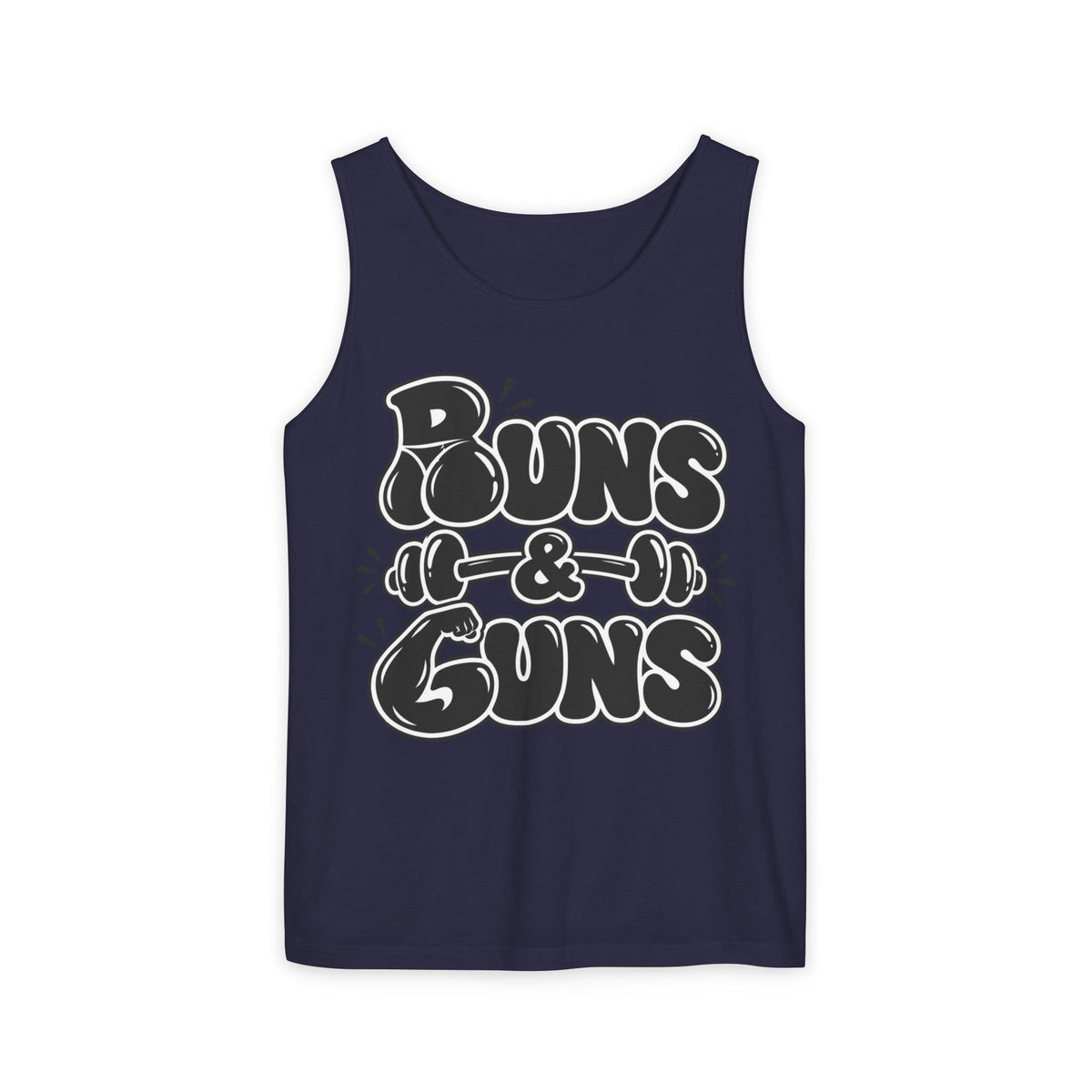 Buns & Guns – Classic Outline – Comfort Colors Garment-Dyed Tank