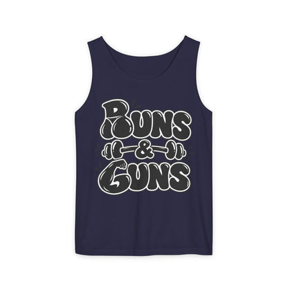 Buns & Guns – Classic Outline – Comfort Colors Garment-Dyed Tank