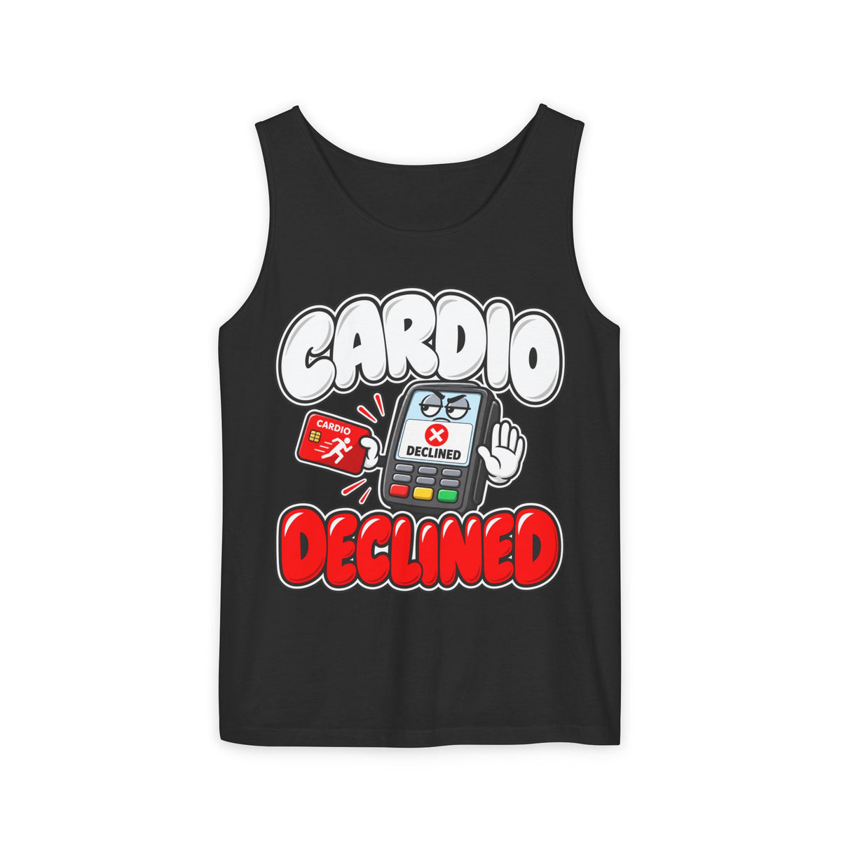 Cardio Declined – Comfort Colors Garment-Dyed Tank