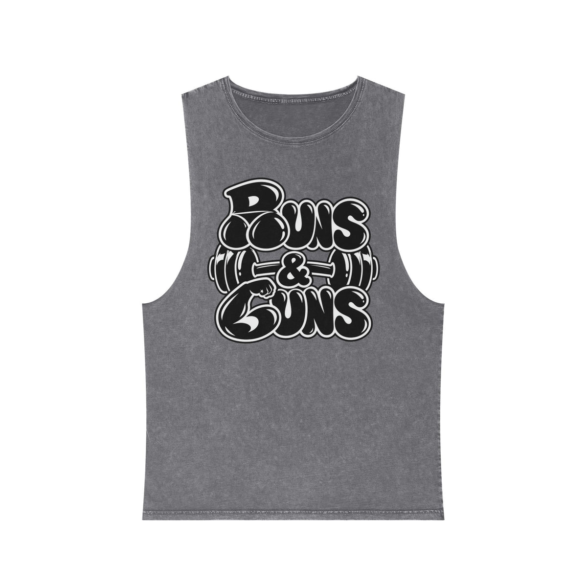Buns & Guns – Stonewash Tank