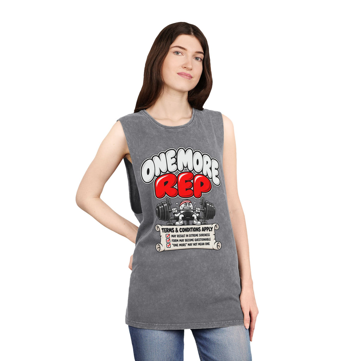 One More Rep — Illustrated – Stonewash Tank