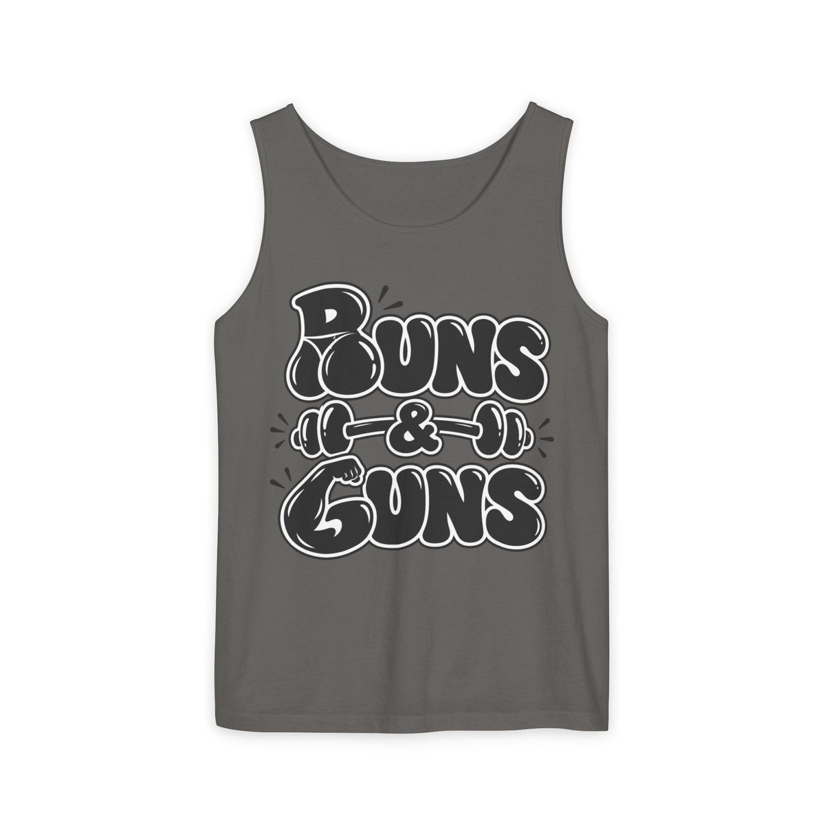 Buns & Guns – Classic Outline – Comfort Colors Garment-Dyed Tank