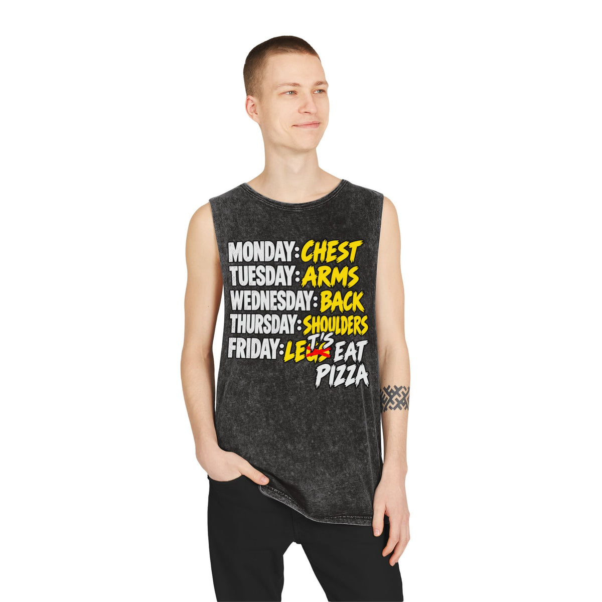 Lets Eat Pizza – Stonewash Tank