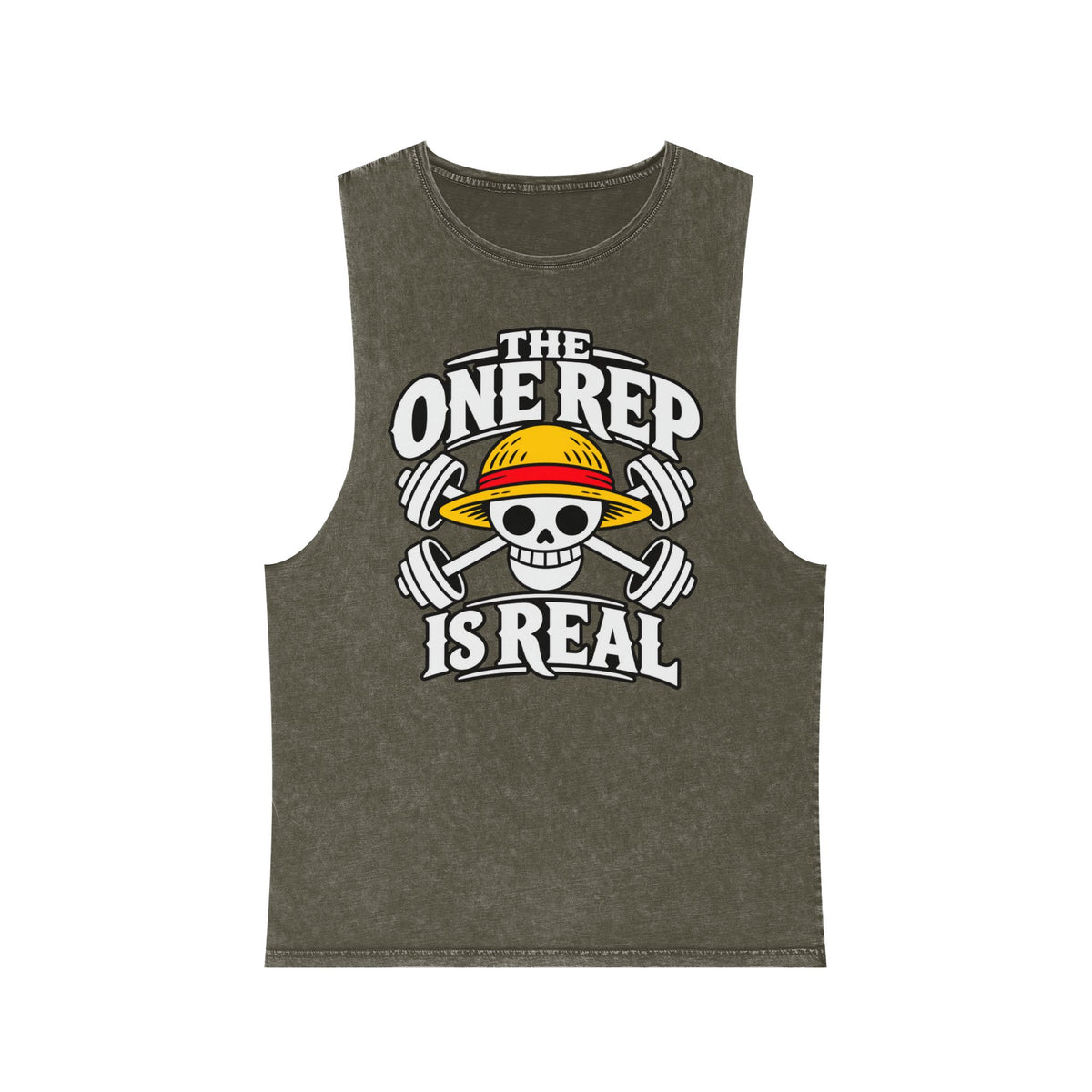 The One Rep Is Real – Stonewash Tank