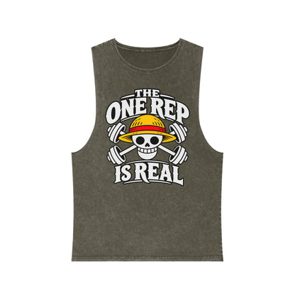 The One Rep Is Real – Stonewash Tank