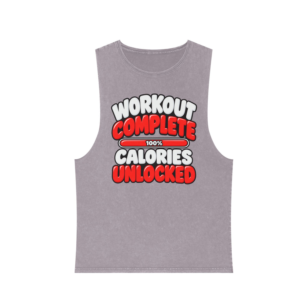 Workout Complete — Calories Unlocked – Stonewash Tank