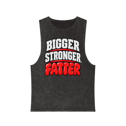 Bigger Stronger Fatter – Stonewash Tank