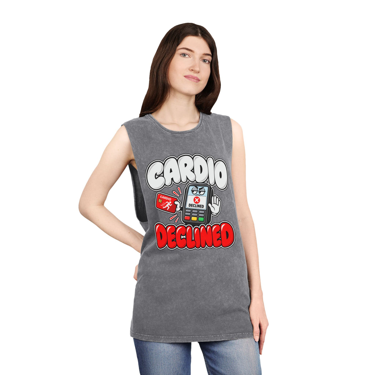 Cardio Declined – Stonewash Tank