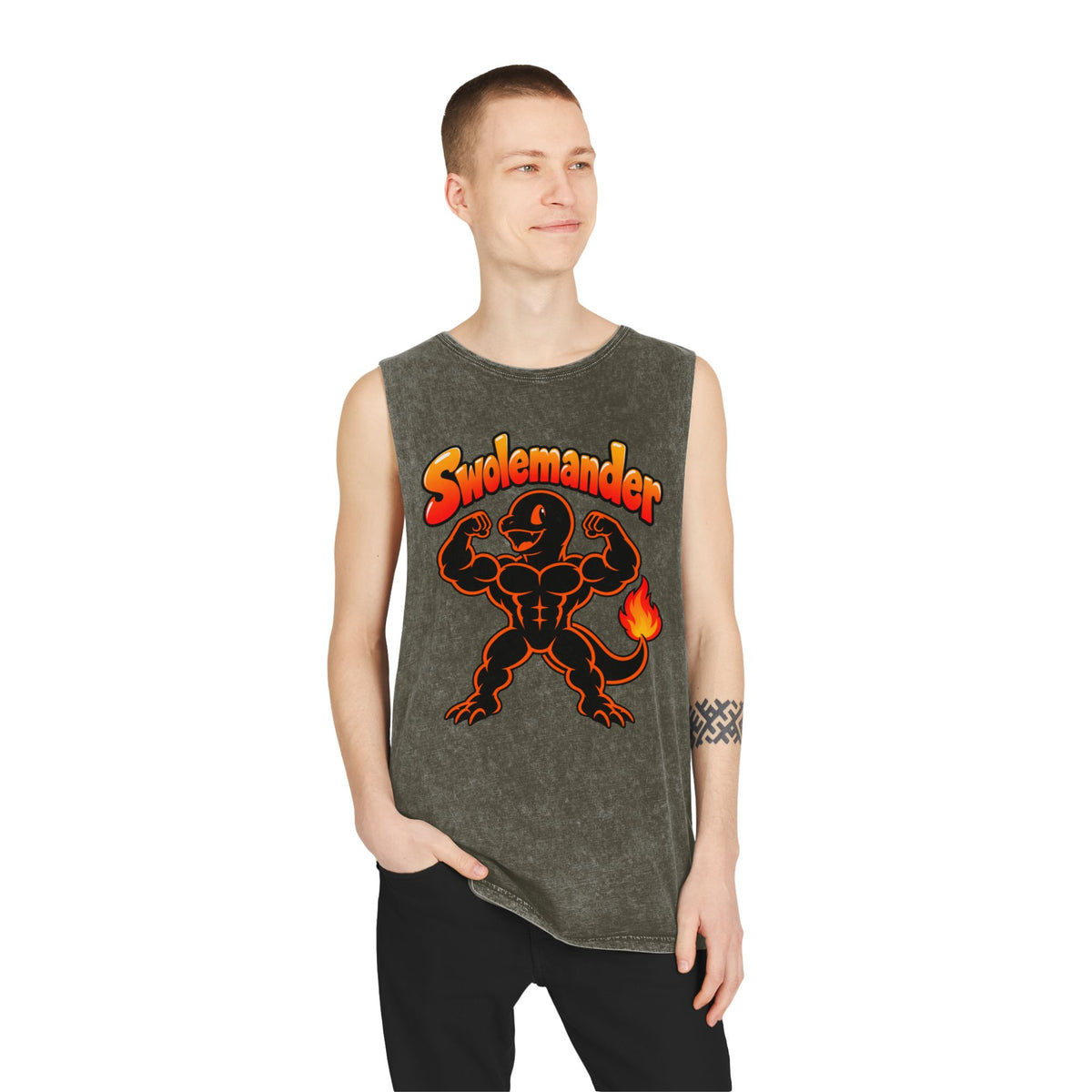 Swolemander – Stonewash Tank